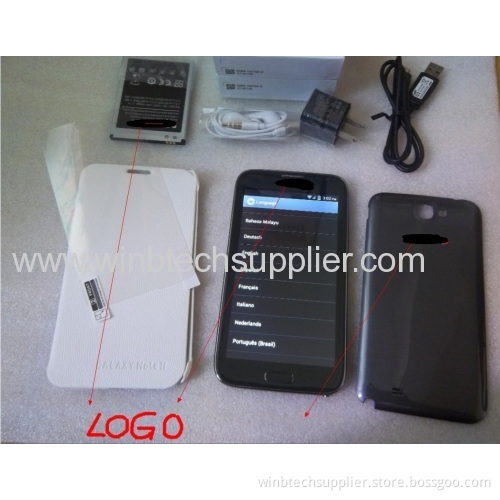 N7100 Note2 Best Note2 5.5inch 960*540 1vs1 5-point Capacitive Android 4.0 Smart Phone With Mtk6577 1ghz Cpu 512m